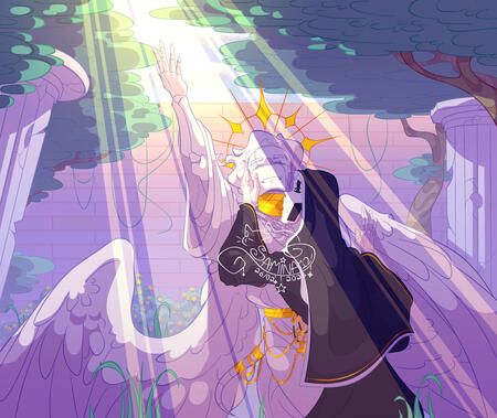 26-02-2025 "(AU de ángel) - Arightster" Arem!Gaster (monja) pertenece a heartkiller_s