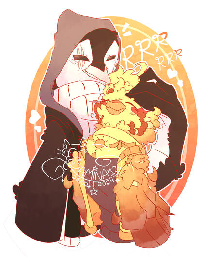 26-02-2024 "(AU de aves) - Gallight" Killnight!Sans (AU de aves) pertenece a heartkiller_s